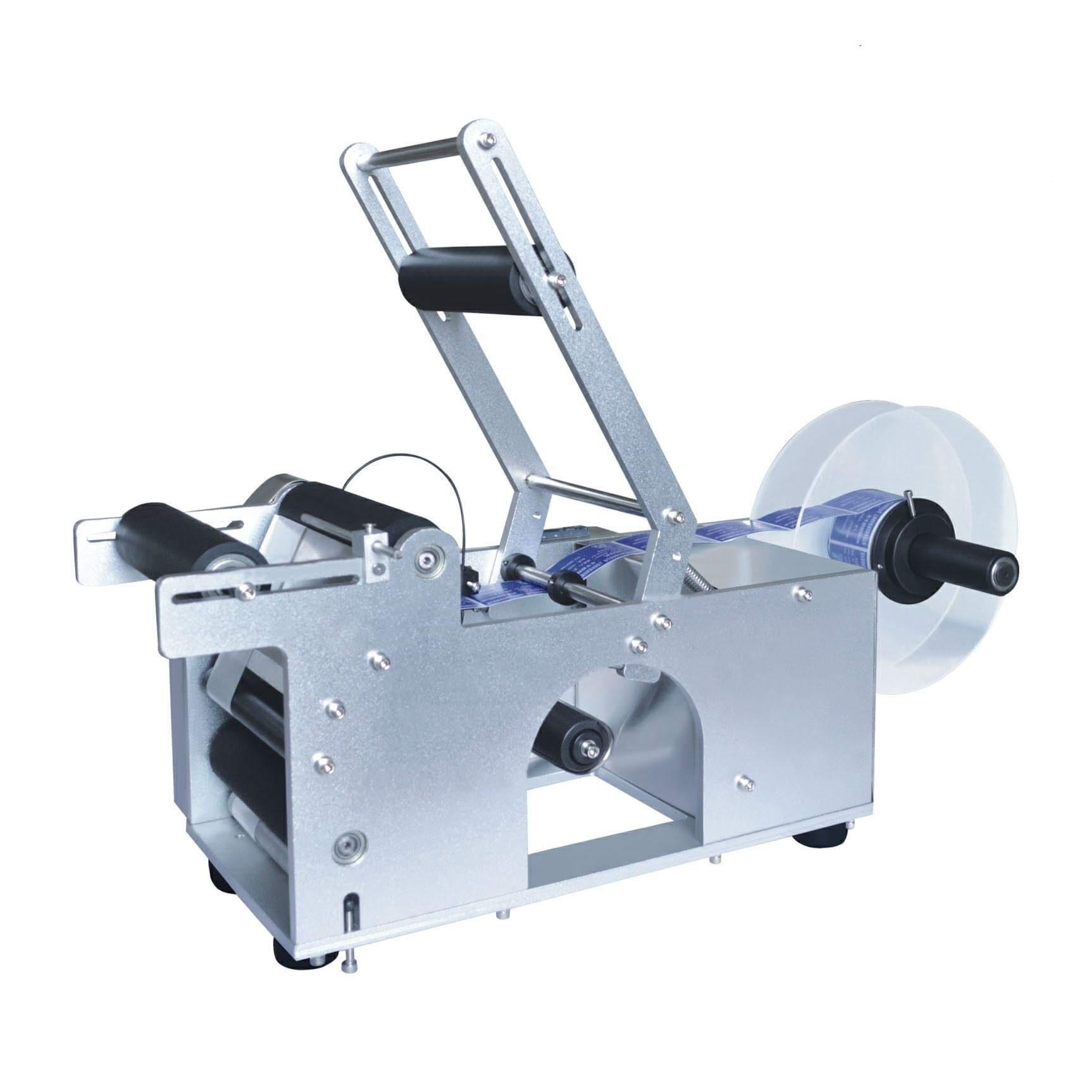 Semi-automatic round bottle labeling machine